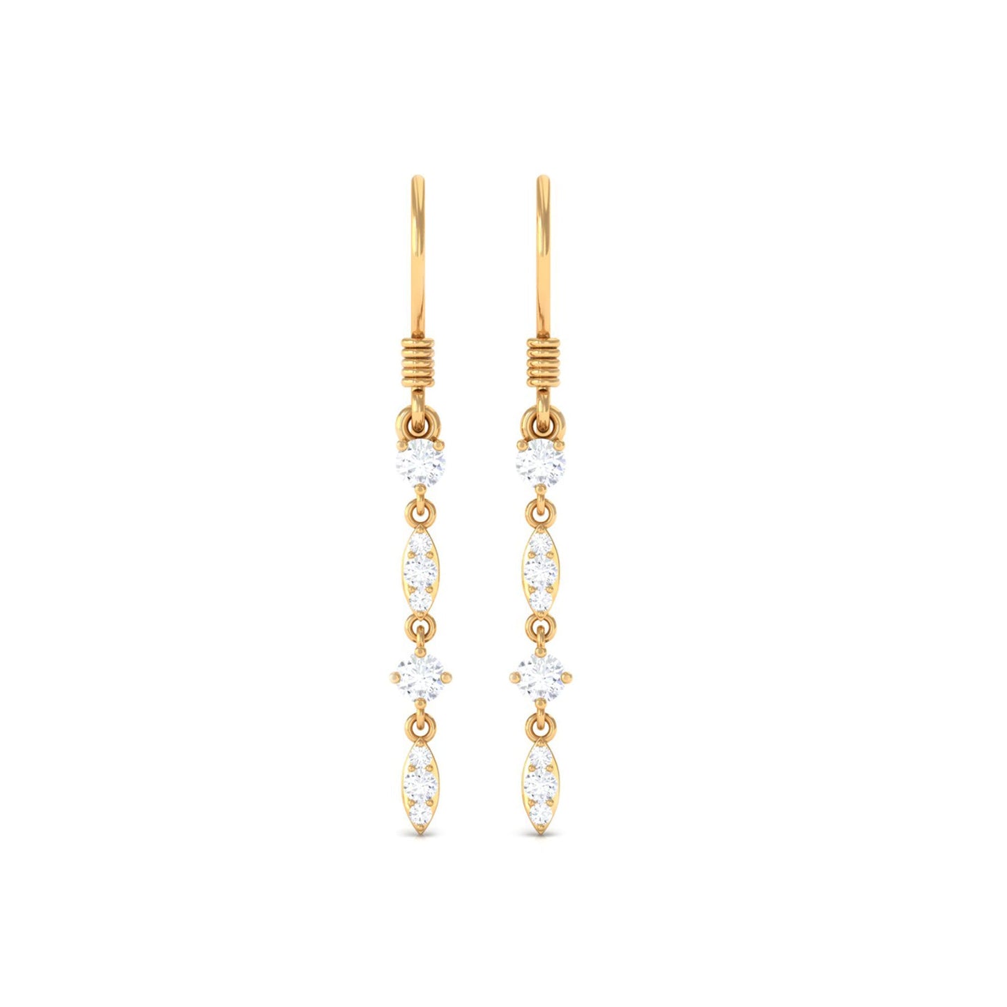 0.5 Carat Natural Diamond Dangle Earrings for Women