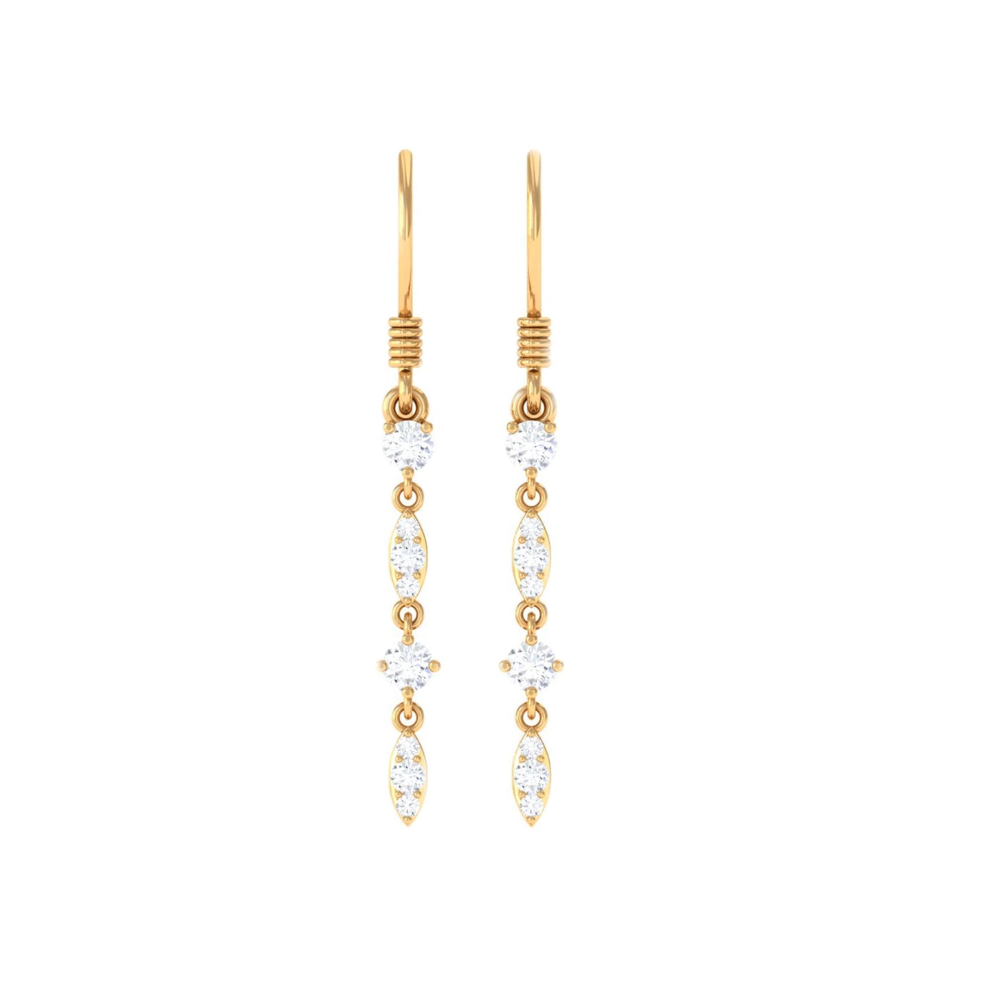 0.5 Carat Natural Diamond Dangle Earrings for Women